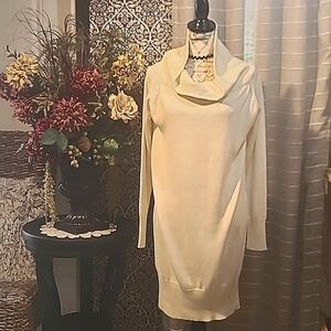 VILA Clothes cowlneck knit tunic dress